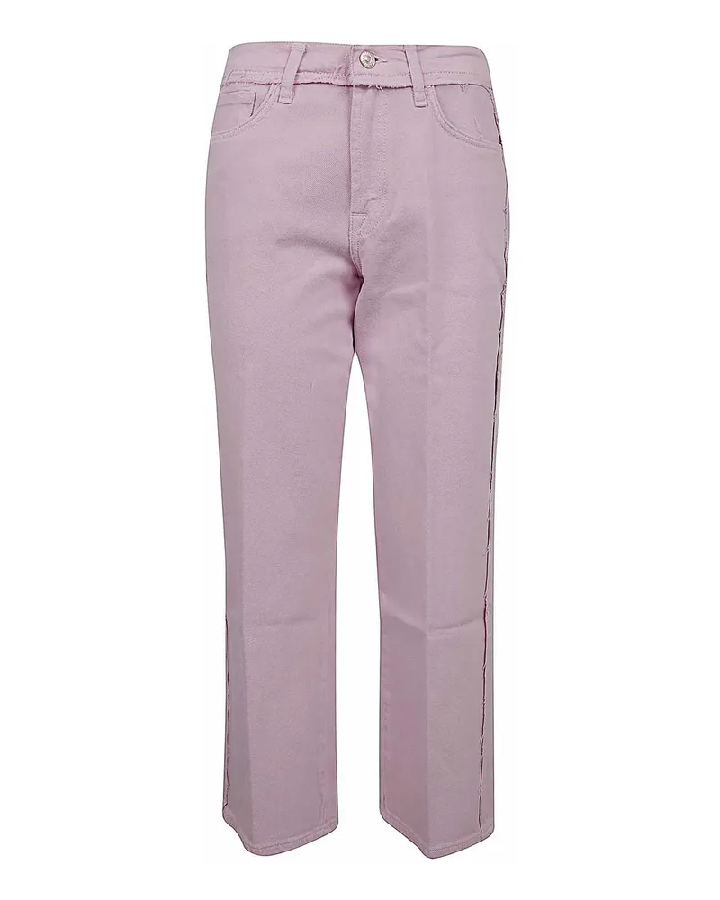 7 for all mankind Straight Leg Jeans - Rosa Rosa