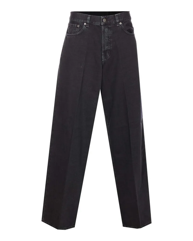 Haikure Straight Leg Jeans - Schwarz Schwarz