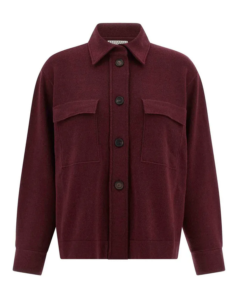 Brunello Cucinelli Hemd - Dunkelrot Dunkelrot