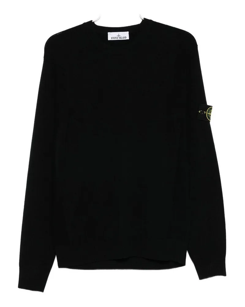 Stone Island Rundhalspullover - Schwarz Schwarz