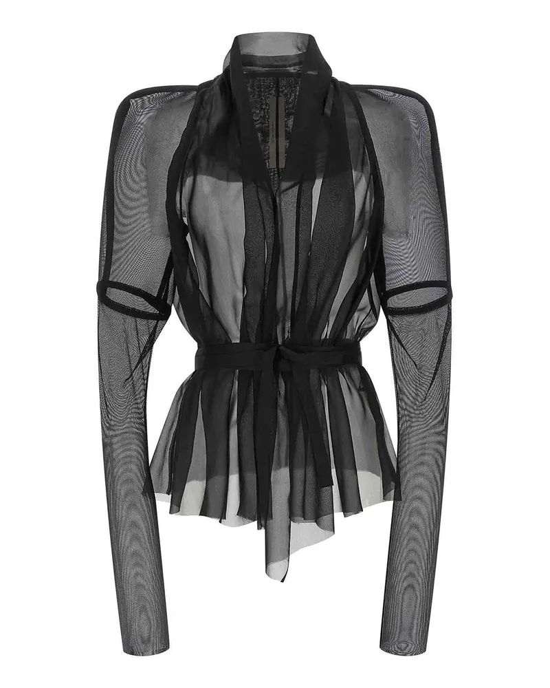 Rick Owens Rundhalspullover - Schwarz Schwarz