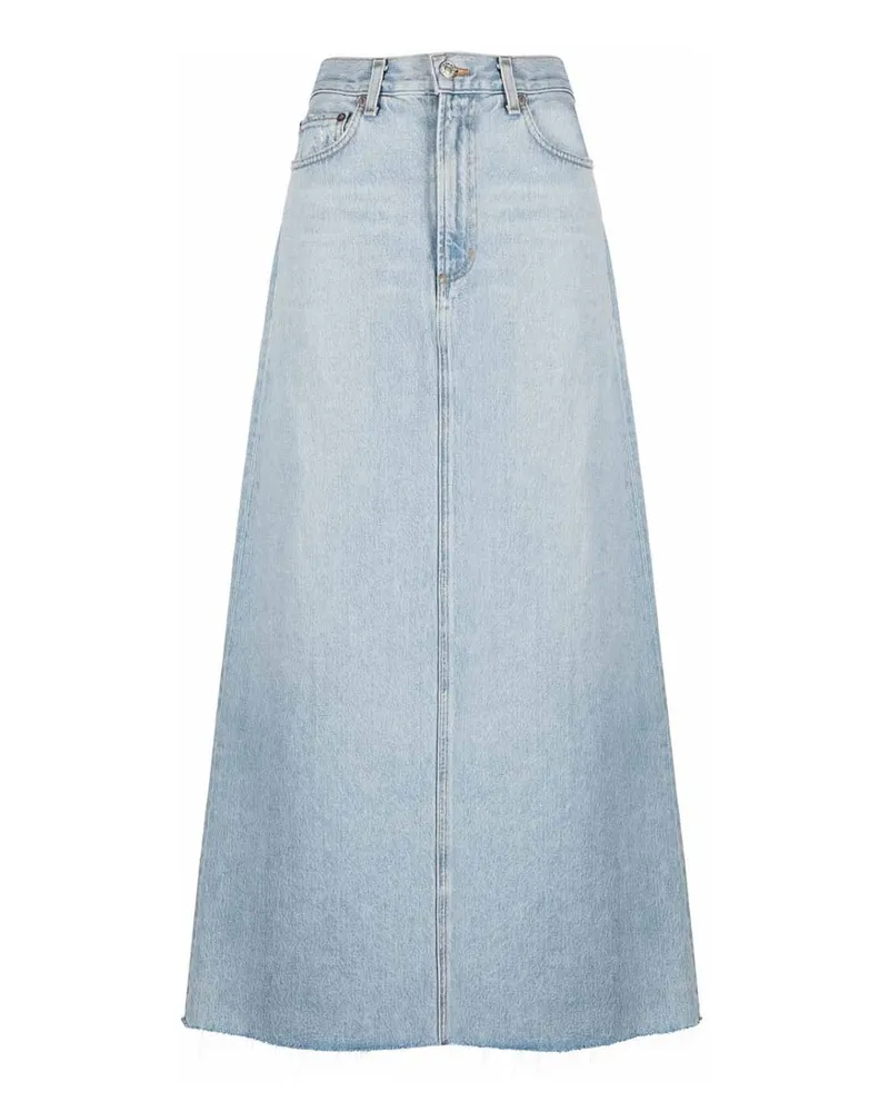 AGOLDE Langer Rock - Blau Blau