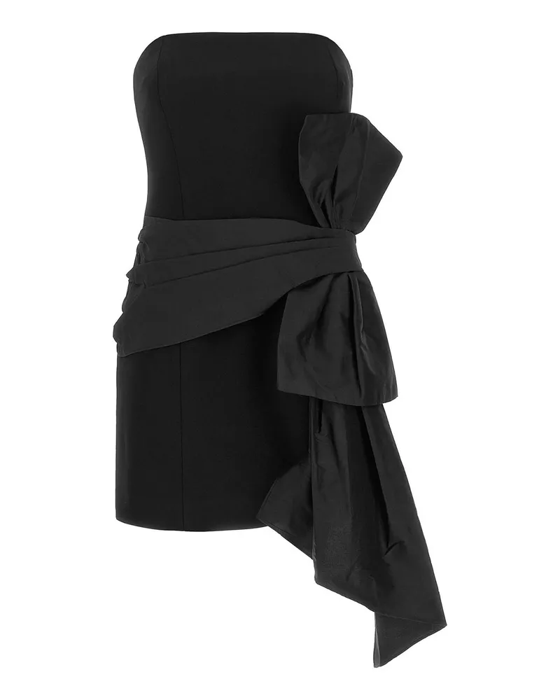 ROTATE Birger Christensen Knielanges Kleid - Schwarz Schwarz