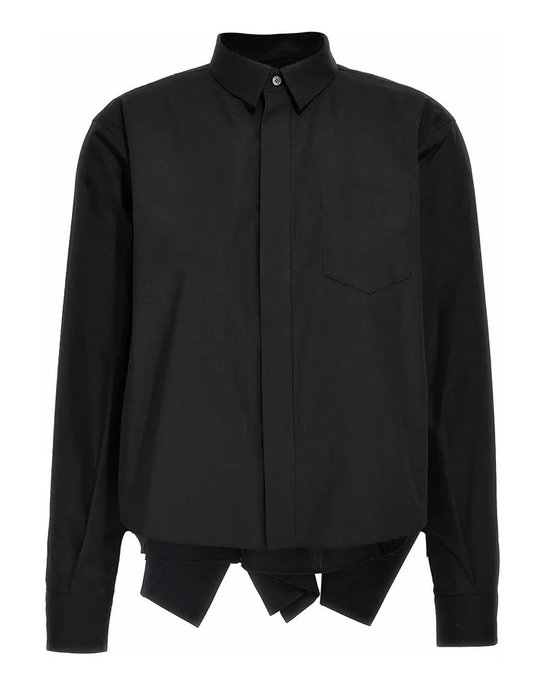 Sacai Hemd - Schwarz Schwarz