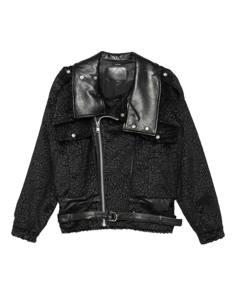 R13 Casualjacke - Schwarz Schwarz
