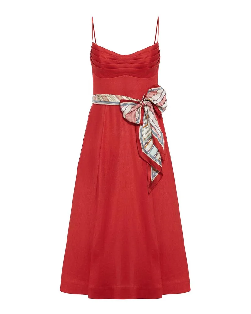 Zimmermann Knielanges Kleid - Rot Rot