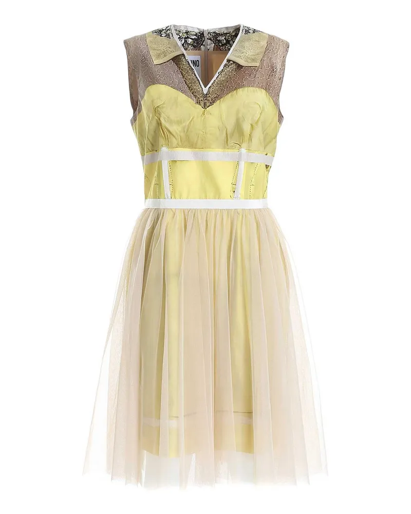 Moschino Knielanges Kleid - Gelb Gelb