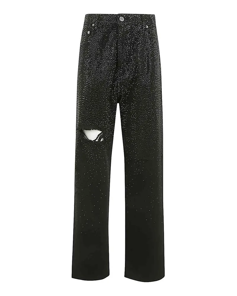 Golden Goose Straight Leg Jeans - Schwarz Schwarz