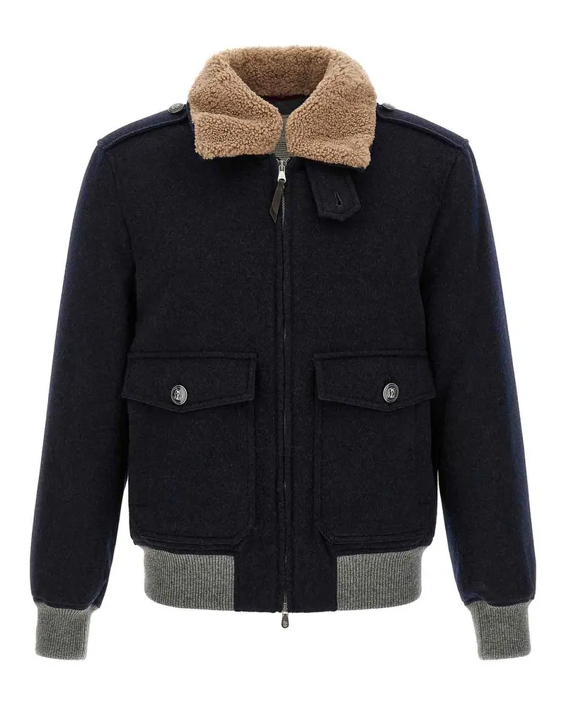 Brunello Cucinelli Bomberjacke - Blau Blau