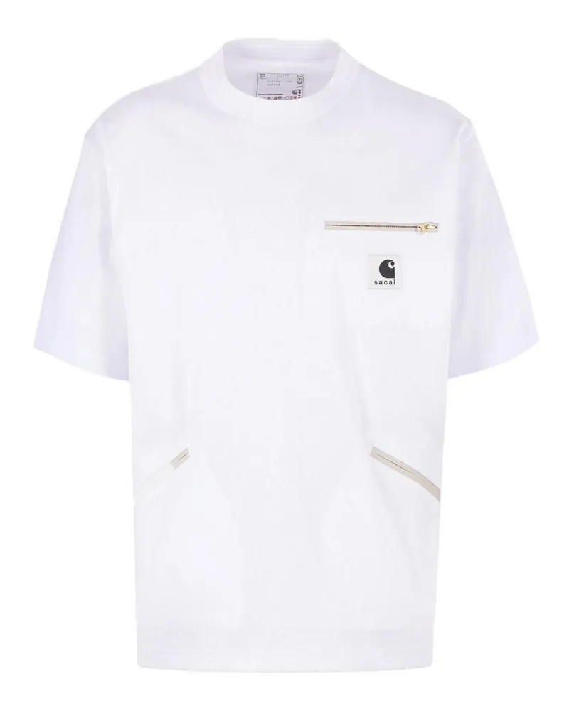 Sacai T-Shirt - Weiß Weiß