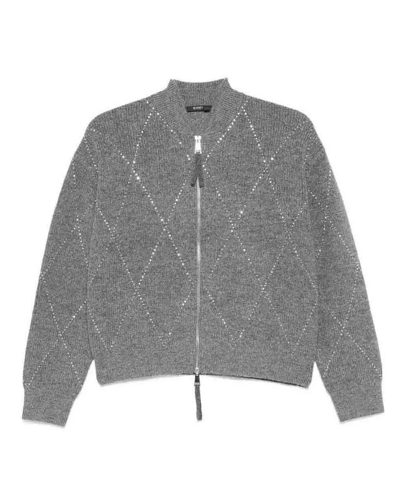 Seventy Rundhalspullover - Grau Grau