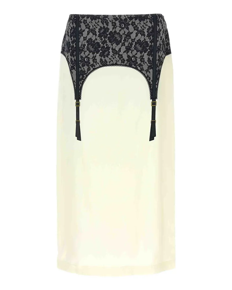 Moschino Midirock - Weiß Weiß