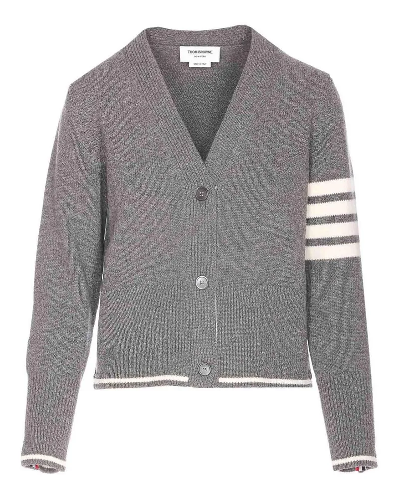 Thom Browne Cardigan - Grau Grau
