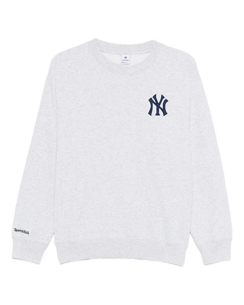 SPORTY & RICH Rundhalspullover - Grau Grau