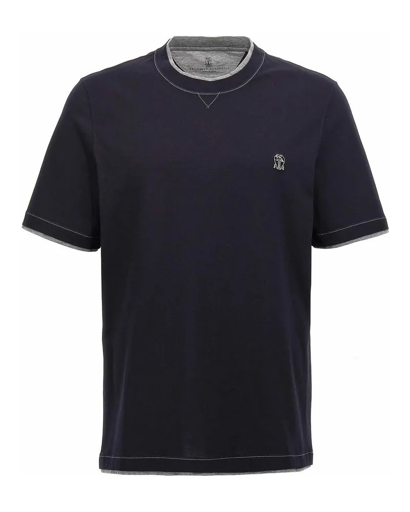 Brunello Cucinelli T-Shirt - Blau Blau
