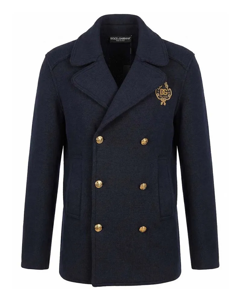 Dolce & Gabbana Knielanger Mantel - Dunkelblau Dunkelblau
