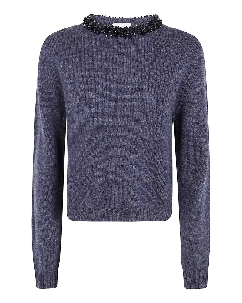 Semicouture Rundhalspullover - Grau Grau
