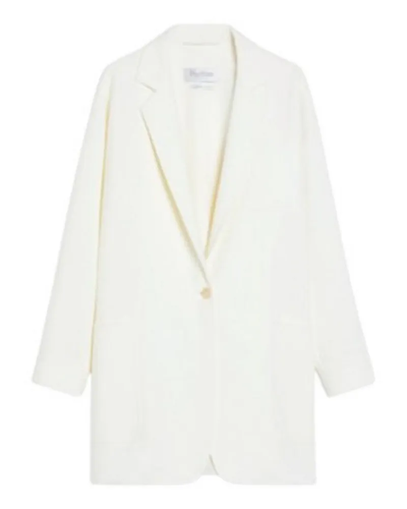 Max Mara Casualjacke - Weiß Weiß
