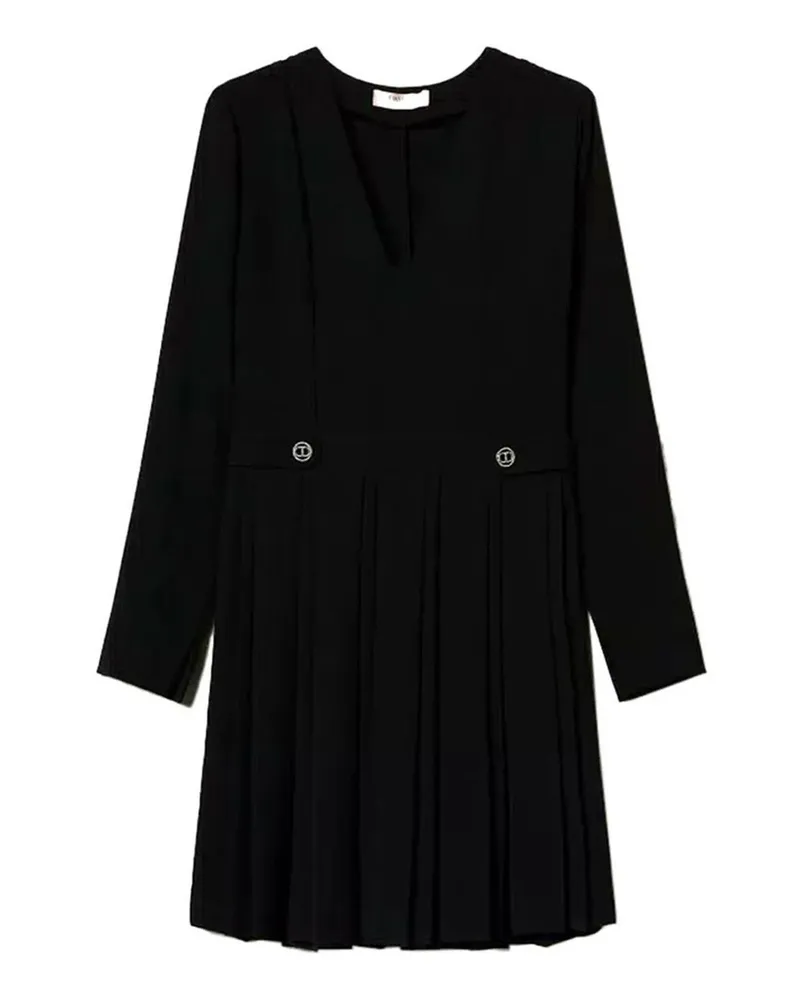 Twin-Set Knielanges Kleid - Schwarz Schwarz