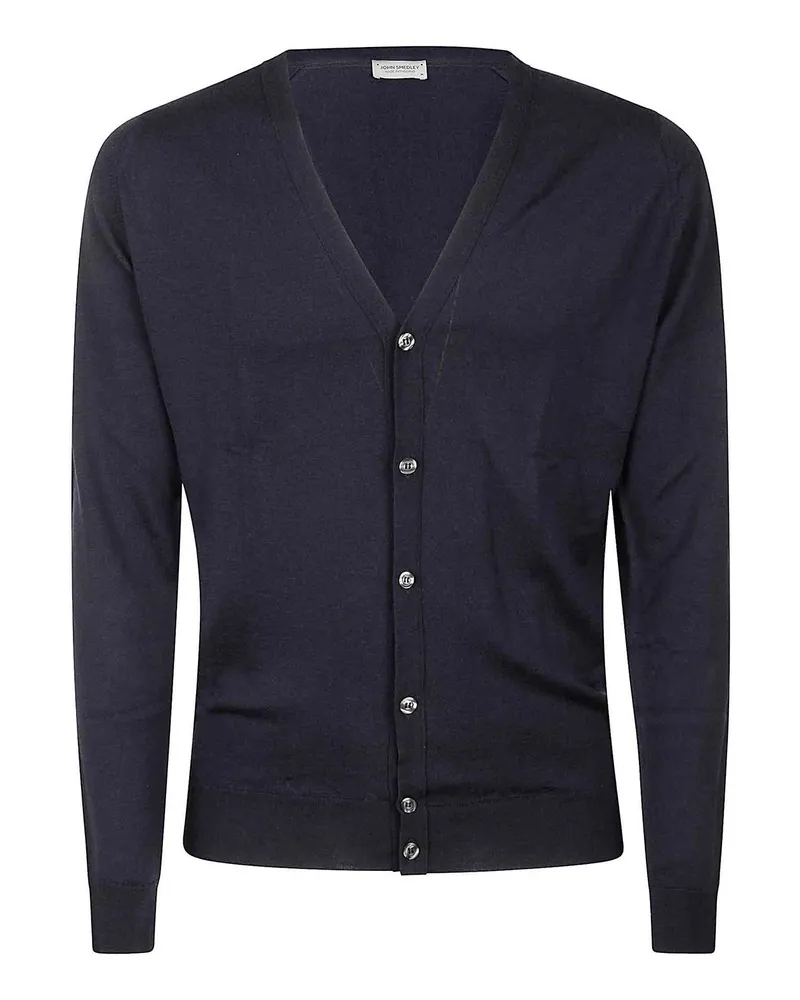 John Smedley Cardigan - Blau Blau
