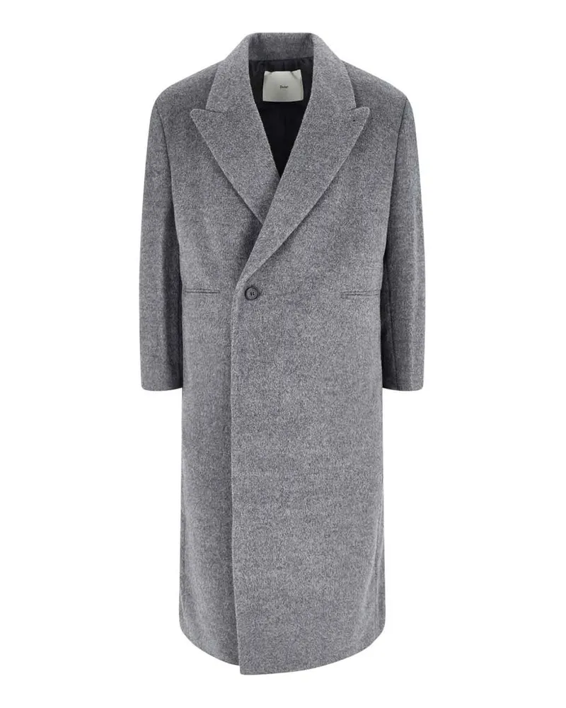 Dunst Knielanger Mantel - Grau Grau