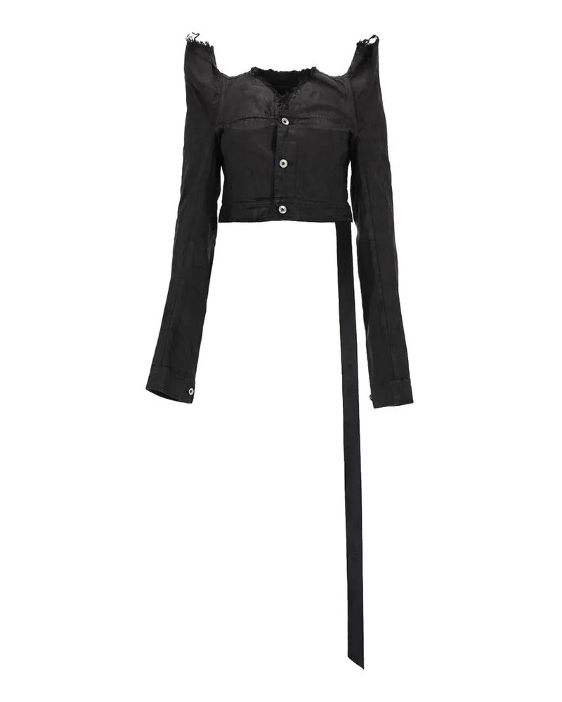 Rick Owens Jeansjacke - Schwarz Schwarz