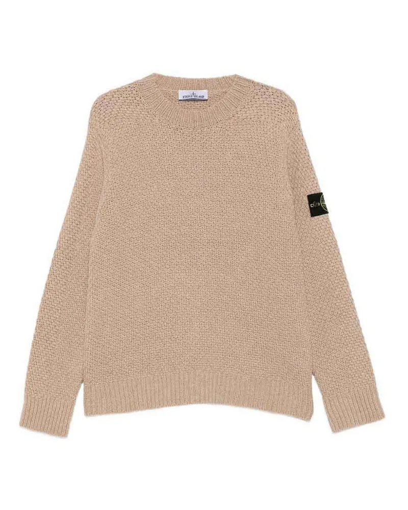 Stone Island Rundhalspullover - Taupe Taupe