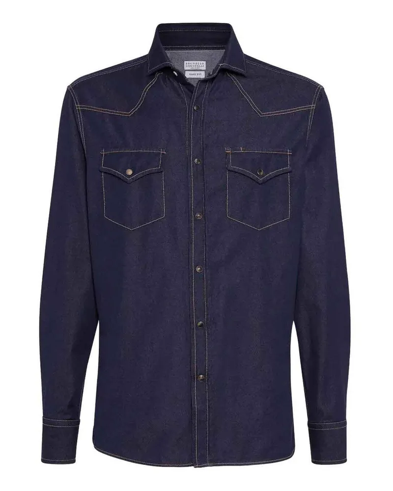 Brunello Cucinelli Hemd - Denim Denim