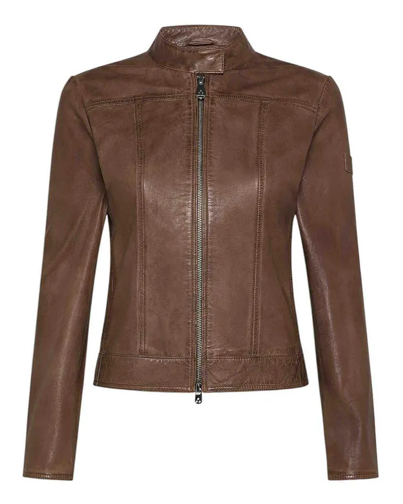 Peuterey Lederjacke - Braun Braun