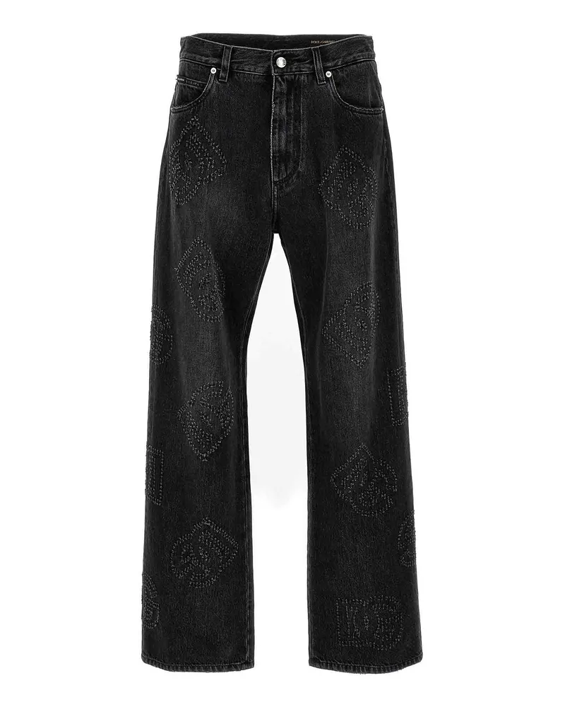 Dolce & Gabbana Straight Leg Jeans - Grau Grau