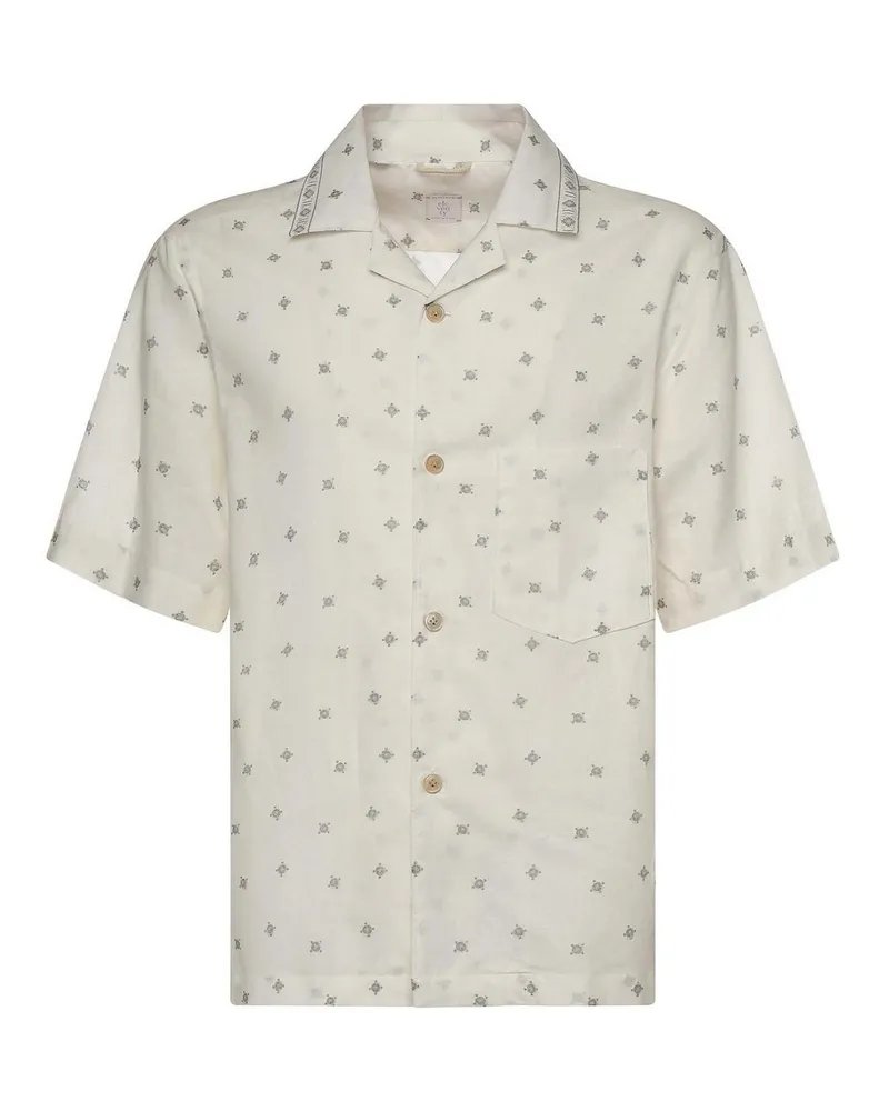 Eleventy Hemd - Weiß Weiß