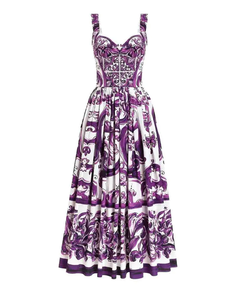 Dolce & Gabbana Knielanges Kleid - Weiß Weiß
