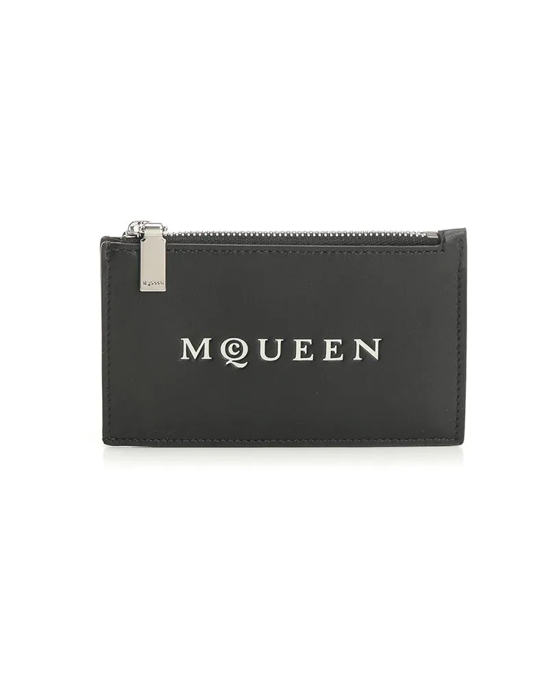 Alexander McQueen Portemonnaie - Schwarz Schwarz