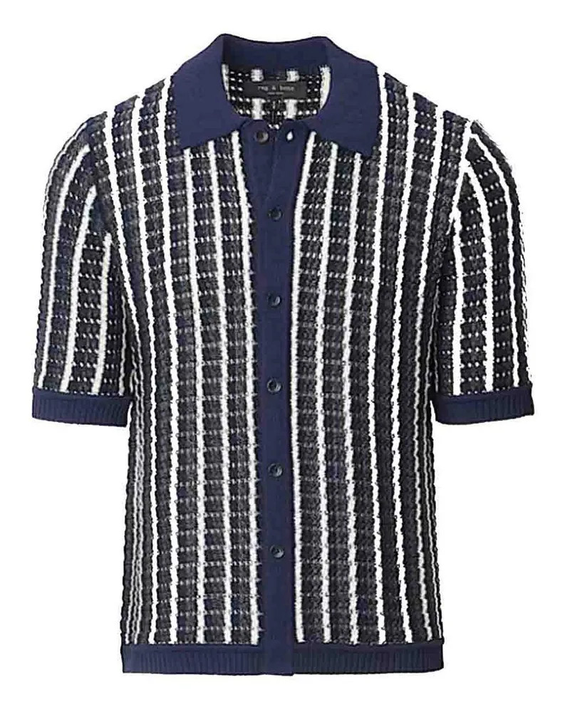 Rag & Bone Poloshirt - Blau Blau
