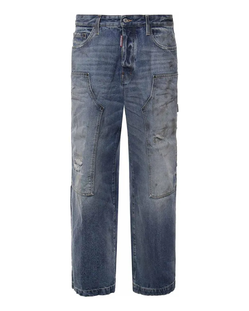 Dsquared2 Straight Leg Jeans - Blau Blau