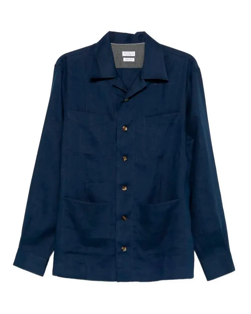 Brunello Cucinelli Hemd - Dunkelblau Dunkelblau