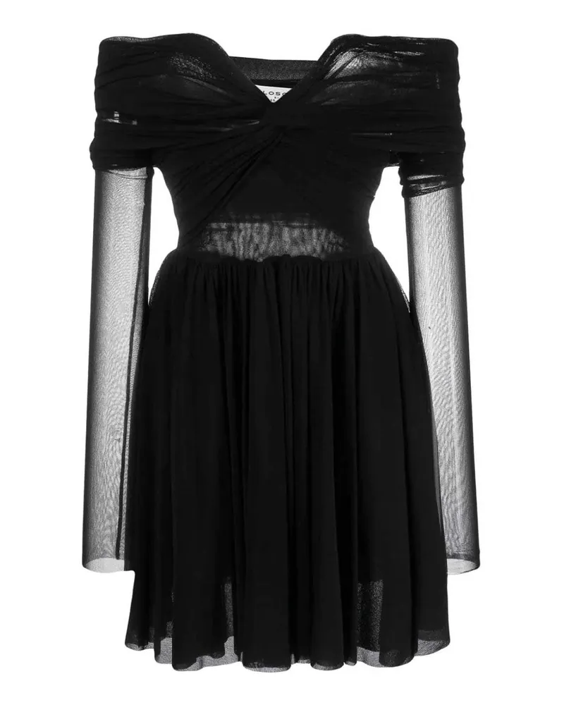 Philosophy Di Lorenzo Serafini Knielanges Kleid - Schwarz Schwarz