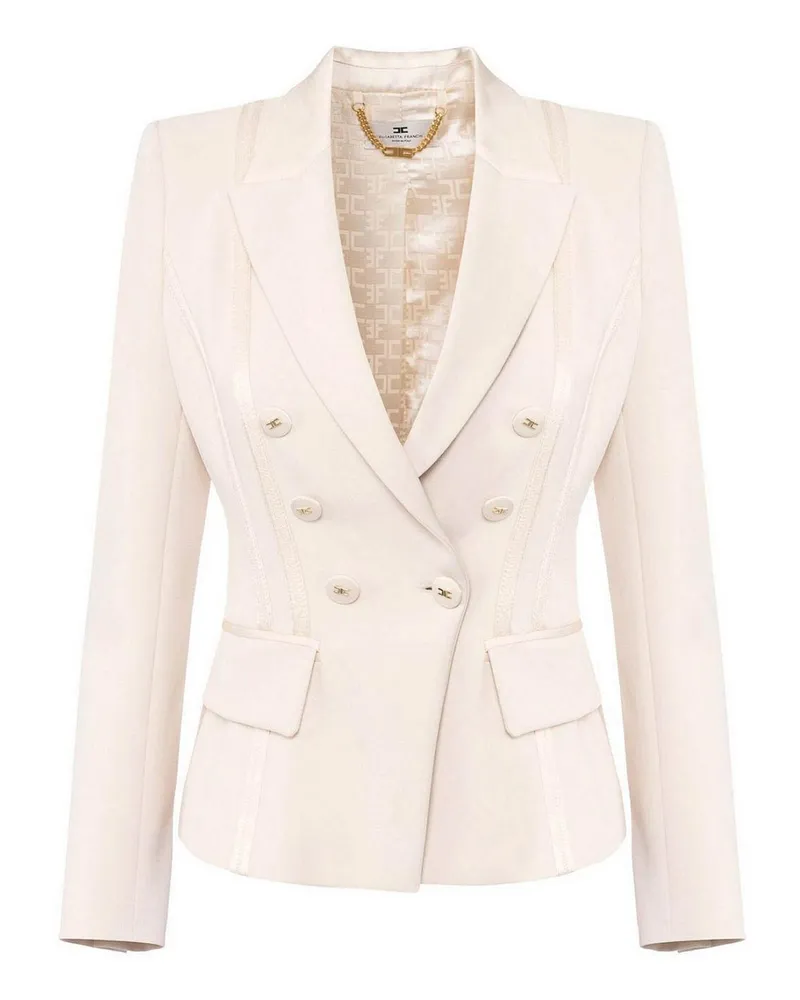 Elisabetta Franchi Casualjacke - Creme Creme