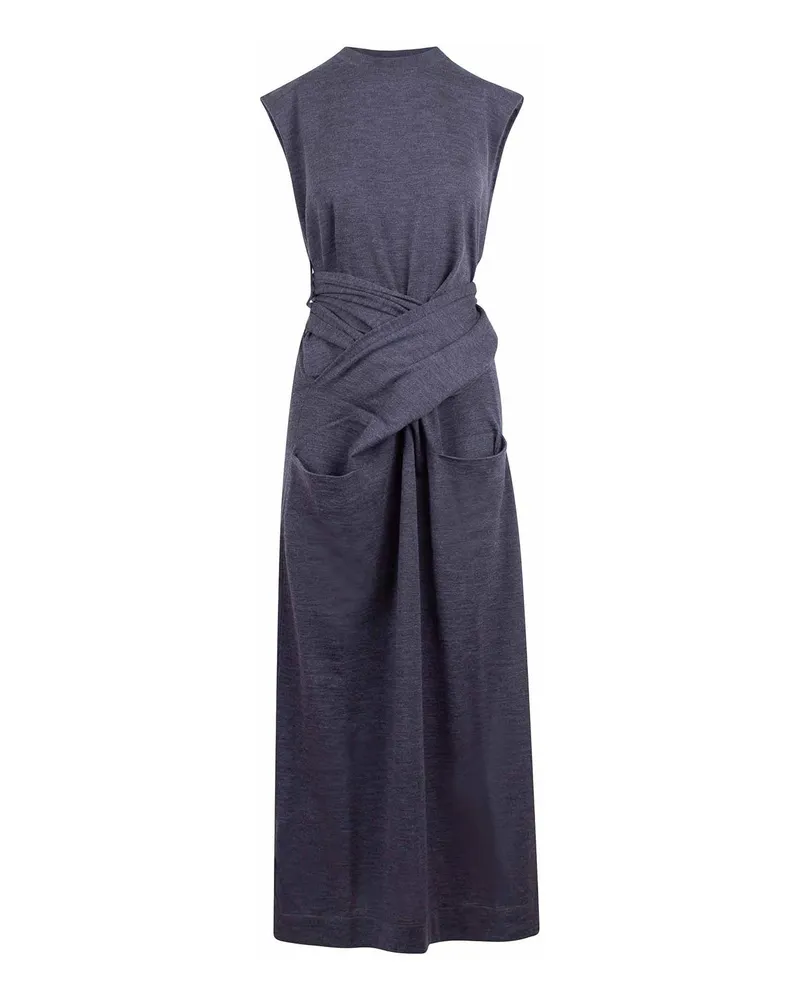 Jil Sander Maxikleid - Grau Grau