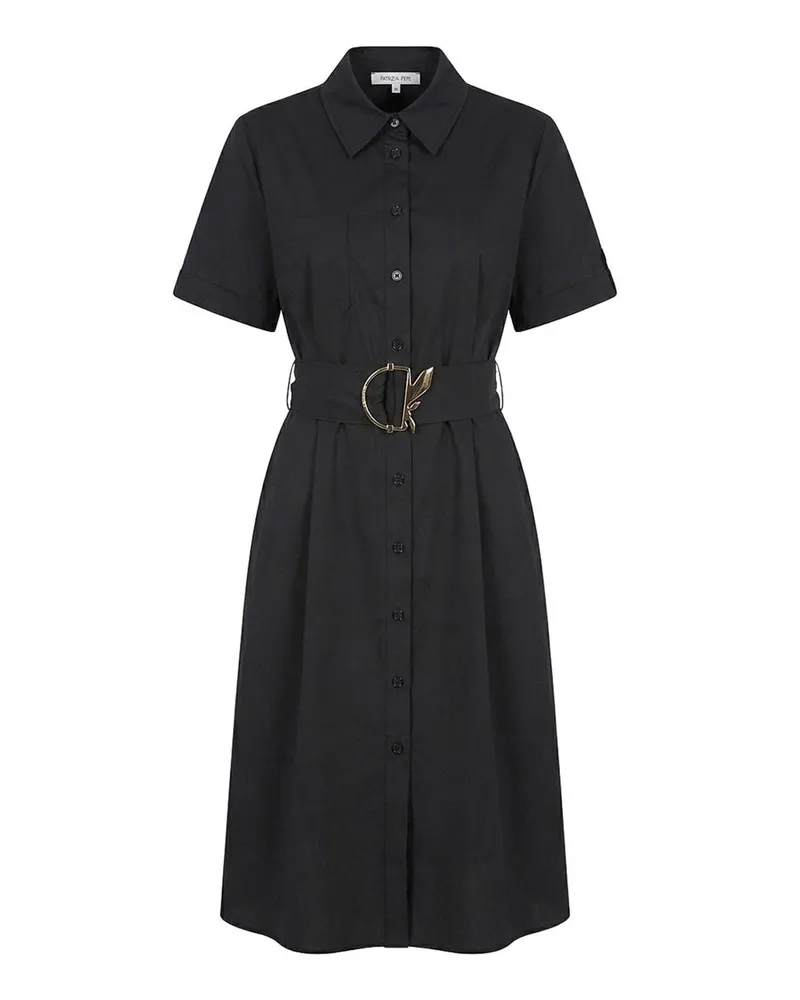 Patrizia Pepe Knielanges Kleid - Schwarz Schwarz
