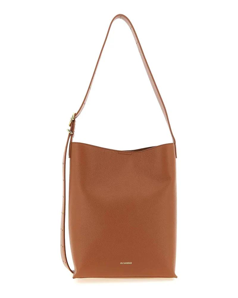 Jil Sander Schultertasche - Braun Braun