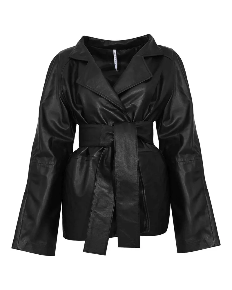 Liviana Conti Lederjacke - Schwarz Schwarz