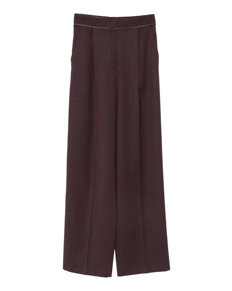 forte_forte Casual Hose - Dunkelrot Dunkelrot