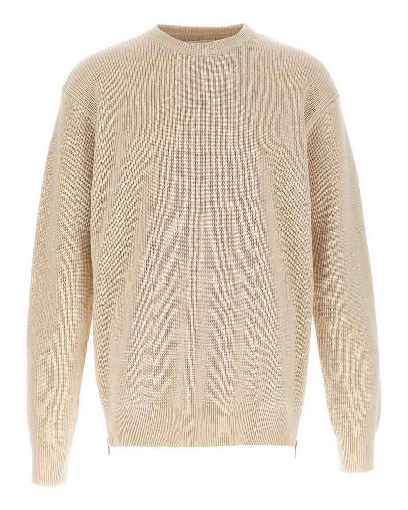Jil Sander Rundhalspullover - Beige Beige