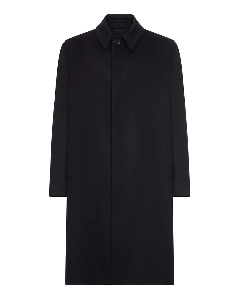 LARDINI Knielanger Mantel - Schwarz Schwarz