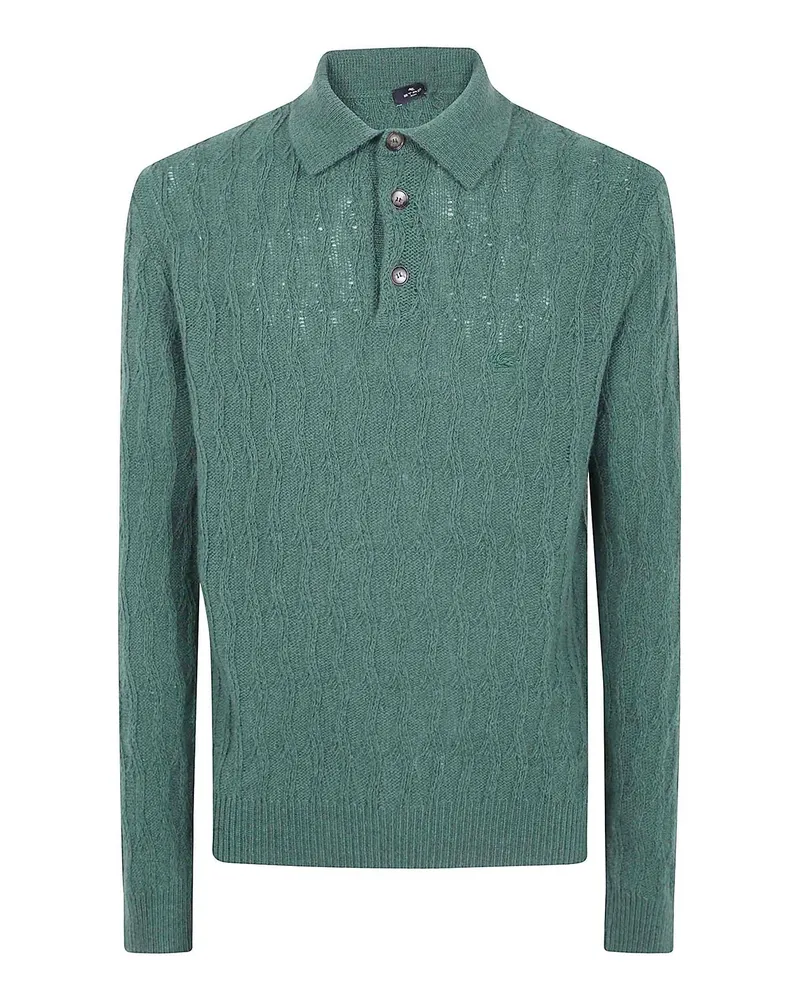 Etro Poloshirt - Grün Grün