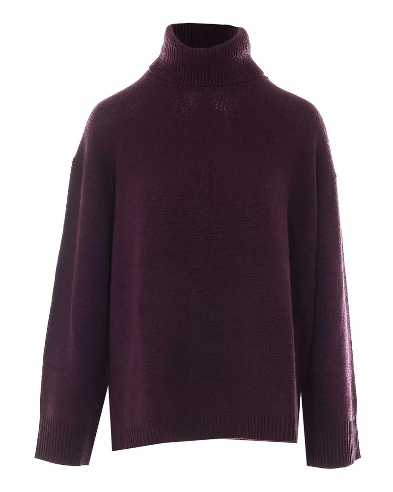 ALLUDE Rollkragenpullover - Lila Lila