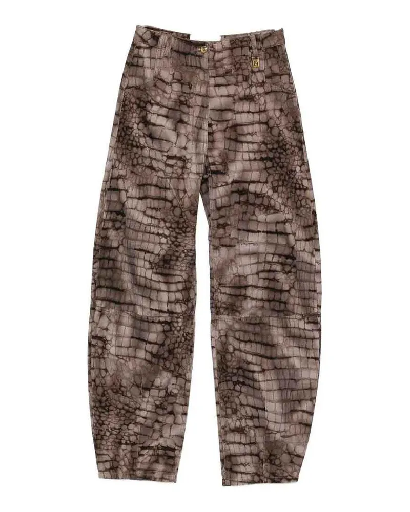 Elisabetta Franchi Straight Leg Jeans - Braun Braun