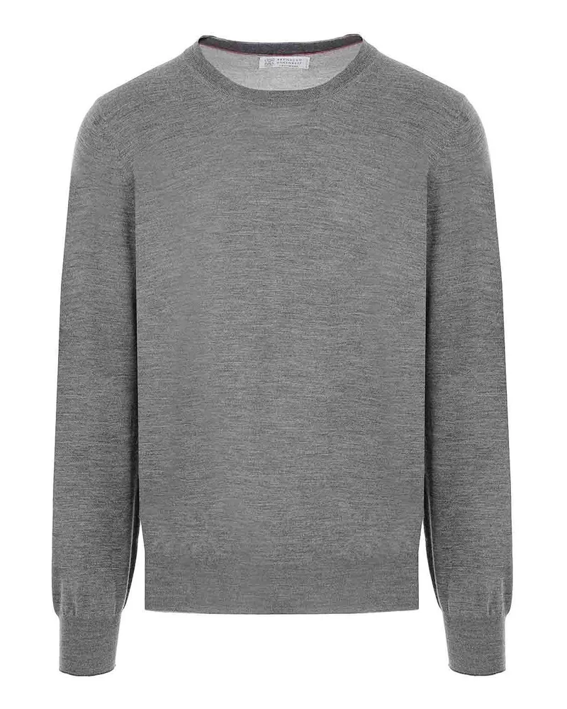 Brunello Cucinelli Rundhalspullover - Blau Blau