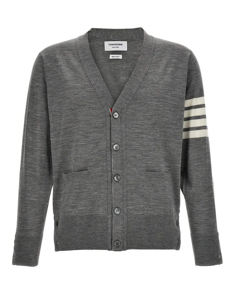 Thom Browne Cardigan - Grau Grau